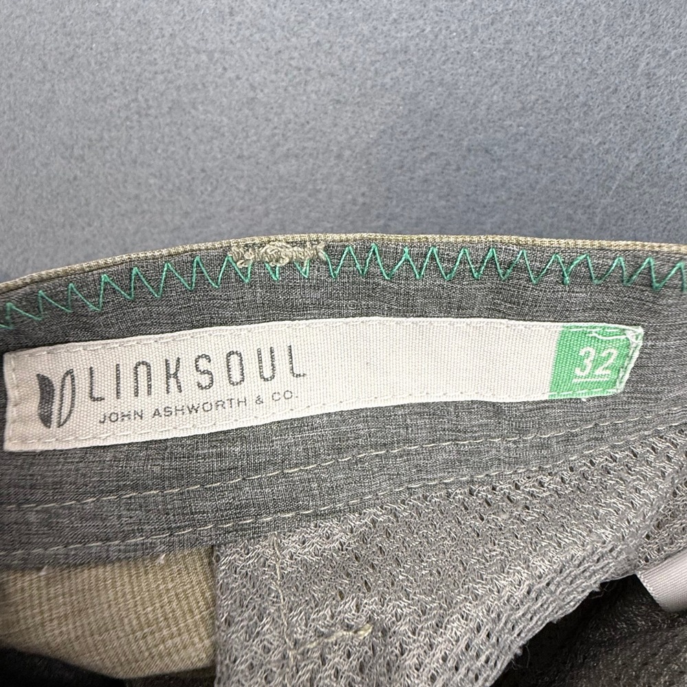 Linksoul Shorts Mens 32 Tan Boardwalker Hybrid Golf Walk Shorts Stretch - Picture 9 of 12